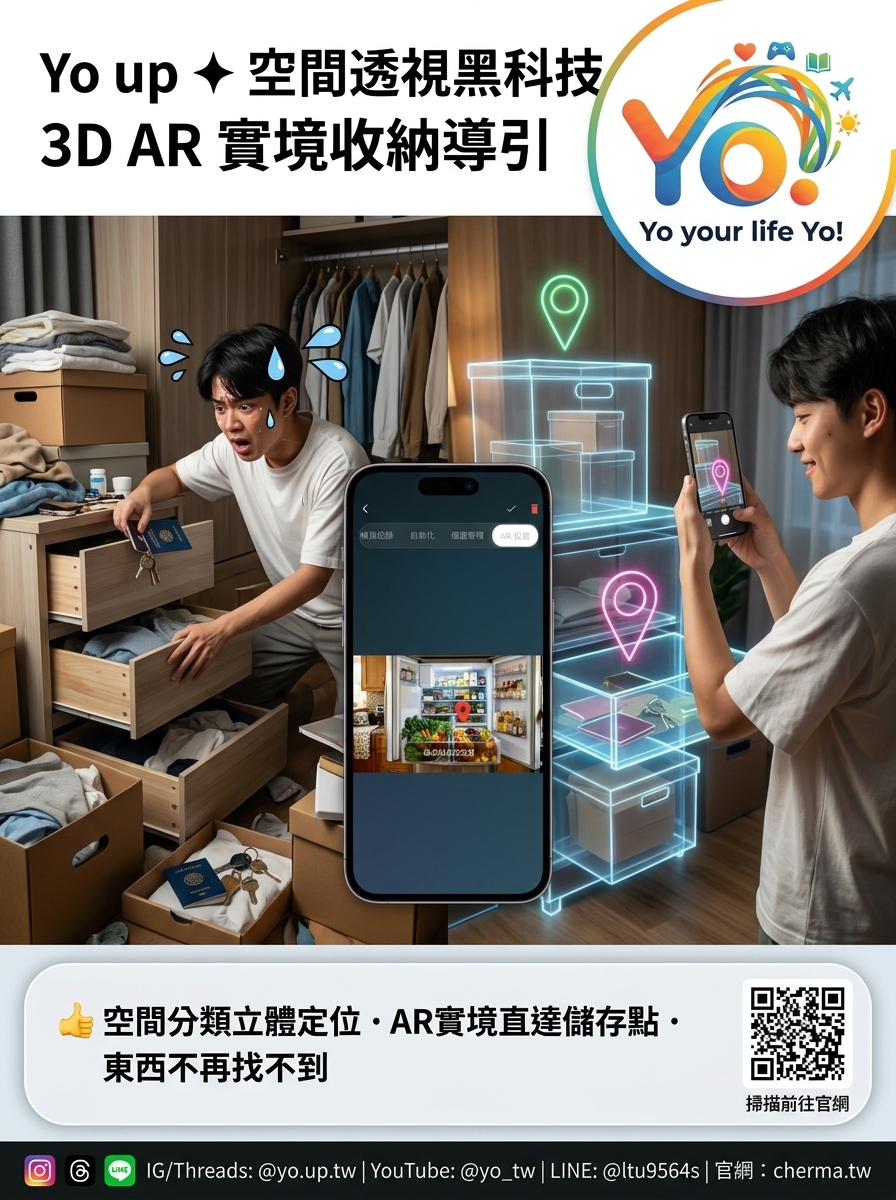 10 Yo up 空間透視黑科技 3D AR實境收納導引